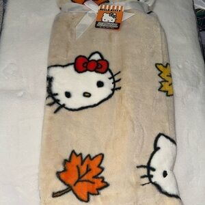 Fall Faux Rabbit Hello Kitty Blanket-NWT